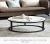 Nordic marble high and low round coffee table modern combination living room furniture