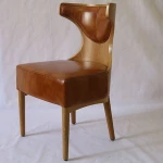 Nordic style dining chair coffee shop table and chair combination fashion personality creative leisure chair solid wood