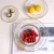 Import Nordic Western Dinnerware Tableware Glass Bowl Plate Dishes Set Golden Beaded Transparent Fruit Vegetable Salad Dessert Bowl from China