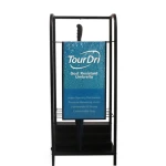 Novelty rack with.umbrella stand cargo shelf