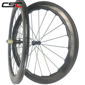 NSW 454 Dimple 25mm Width 58mm Clincher Carbon Road Bike Wheelsets Chinese Bicycle Wheels