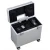 Import OEM Aluminium Trolley Silver Hard Train Flight Pilot Double Covers Travelling Box from China