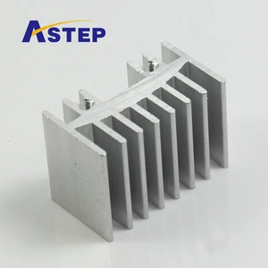 OEM aluminum heat sink high precision extrusion processing aluminum profile cooling fin