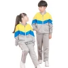 OEM custom Children&#39;s Clothing color block school uniform design with picture