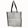 OEM Custom Clear Lattice PVC Tote Shopping Bag
