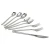 Import OEM Restaurant Mirror Polish Sliver Flatware Set Dinner Spoons Forks and Knife 304 Stainless Steel Cutlery from China