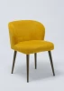 OEM Velvet Fabric Dinning Chair Chrome Leg, Modern Dinning Chair for Kitchen, Restaurant Chair