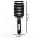 Oem Wholesale Custom Logo, High Quality Oval Air Cushion Bristle And Nylon Needle Air Bag Plate Padded Hair Brush Comb/