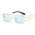 Import orange metal alloy  frame rectangle vintage sun glasses sunglasses from China