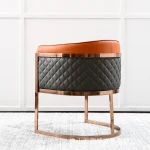 Other commercial furniture Dubai Golden steel frame modern furniture single sofa chair