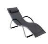 Outdoor furniture sun loungers beach sun bed metal frame daybed with headrest