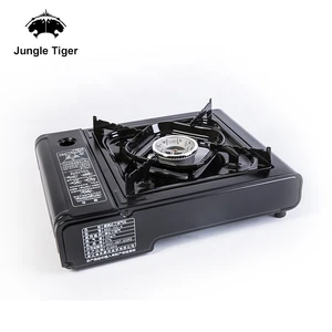 Outdoor Windproof Euro Camping Lpg Outdoor Japanese Portable cooktop gas stove with nozzle parts and valve top protector