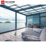 PA outdoor prefab aluminium frame window glass house modern sun room