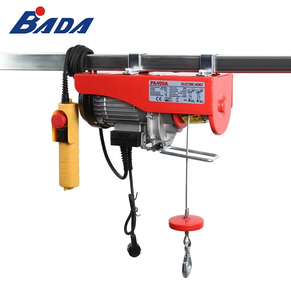 PA400A 0.2/0.4 Ton Electric Hoist With 18m Extended Wire Rope