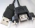 Import Panel mount usb female to male cable for industrial computer usb bulkhead cable from China