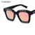 Import Paris Letter Design Sunglasses Plastic Frame Logo Unisex Sun Glasses Mirrored Lens Custom Made Sunglass from China