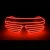 Import Party EL Wire Neon Rave Glasses Glow Shades Flashing LED Sunglasses+Battery Pack from China