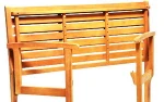 Patio Folding Bench 2 seaters, Nice Design, Top quality Eucaltyptus FSC.