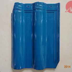 peacock Blue glazed clay roof tiles