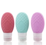 Personal Care Silicone Spray Bottle Travel Kit Pet Plastic Bottle Grain Style