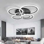 Personal Design 6 Head Circles App Dimmable Round Led Round Ceiling Lighting Lamp Light Ip65