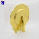 Personalized custom gold die casting metal award plate plaque souvenir with box