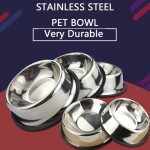 Pet Bowl Pet Supplies Cat Food Bowls Wholesale Stainless Steel Pet Feeder Dog Stainless Steel Cat Dog Bowls