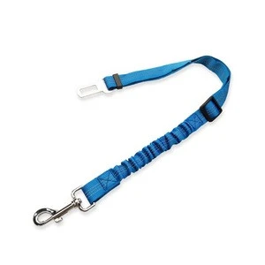 Pet Collars Adjustable Reflective Elastic Nylon Bungee dog car seat safty belt and Leash