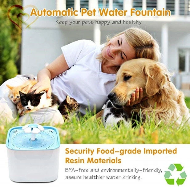 Pet Fountain Cat drinking Water Dispenser Healthy  Drinking Fountain Automatic Electric Water Bowl Dogs Cat Birds Small Animals