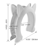 Pet Interior door kitty pass black and white color fish bone cat doors