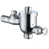 Pinslon urinal button flush valve with check valve