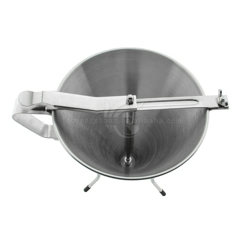 Piston Funnel - Stainless Steel Baking Funnel Dispenser with Stand Cake Desserts Making Bakery Use Transferring Liquid, Fluid