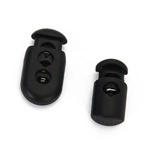 Plastic black spring stopper 17mm-30mm can be customized cord stopper spring plastic stopper