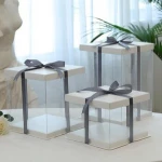 plastic cake box  clear plastic cake box