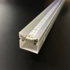polycarbonate plastic co extrusion square led light tube housing sleeve 30X30MM white and transparent colour