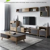 Popular modern design Wood Cabinets tv stand coffee table Living Room Furniture