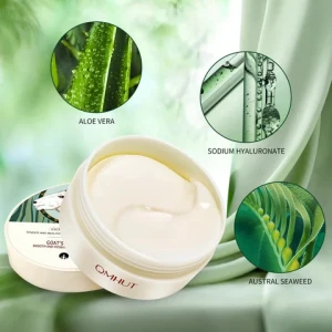 Popular Products Goat Milk Hydrating Collagen Gel Under Eye Pad Patches  Facial  Deep Moisturizing Face Eye Mask