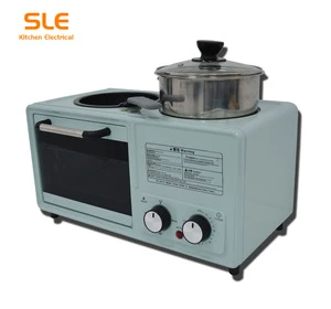 Popular style 4 in 1 breakfast maker with spray surface stainless steelinner cativy oven