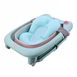Safety Portable PP+TPE baby folding bathtub, cute infant bathroom supplies bathtubs for kids