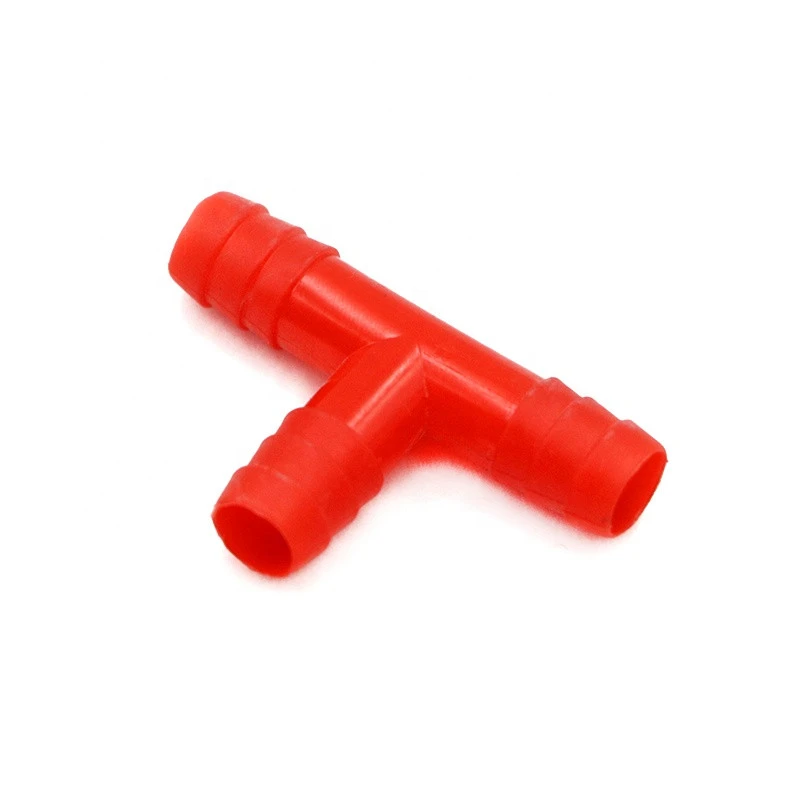 Poultry Rabbit Water Drinking System Rabbit Mouse Nipple Drinker Accessories Red color 3 way T Cross Connector