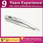 Practical economical removable silver safety straight barber razor for men