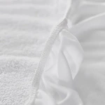 Premium Hypoallergenic Soft Breathable Phthalate Natural Bamboo Fiber waterproof Mattress Protector Mattress Pad Bed Cover