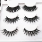 Private Label mink eyelashes 3d Lashes Factory wholesale super soft dramatic 3d Mink Eyelashes 3d faux mink eyelashes