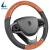 Import Professional manufacturers provide soft hand feeling wood grain PVC PU leather steering wheel cover from China