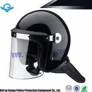 Professional violence proof helmet with PC flat visor