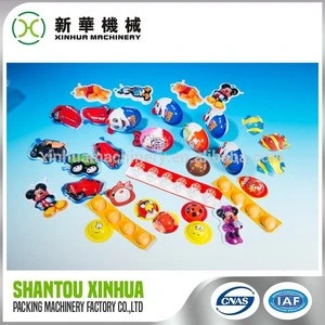 Promotion seasonal funny kinder joy eggs blister packing machine of CE and ISO9001 standard