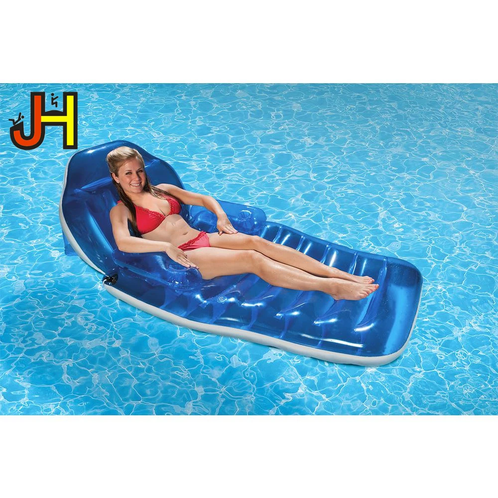 PVC Inflatable Float Water Lounge Swimming Pool Lounge Bed Float Adults
