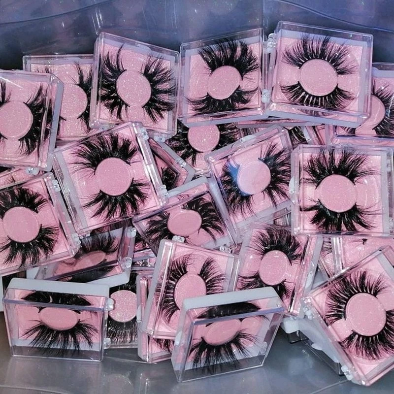 Queena luoshenghua Faux Mink 25mm 30mm Lashes Bulks Wispy False 3d Mink Eyelashes Wholesale