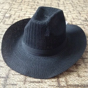 QX874 wholesale beach sun hat The western cowboy hat Men the straw cap custom