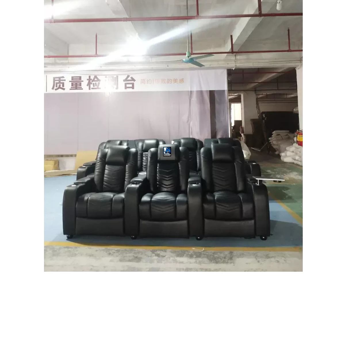 R933 Comfortable leather home theater sofa modern USB recliner switch seat home theater chair